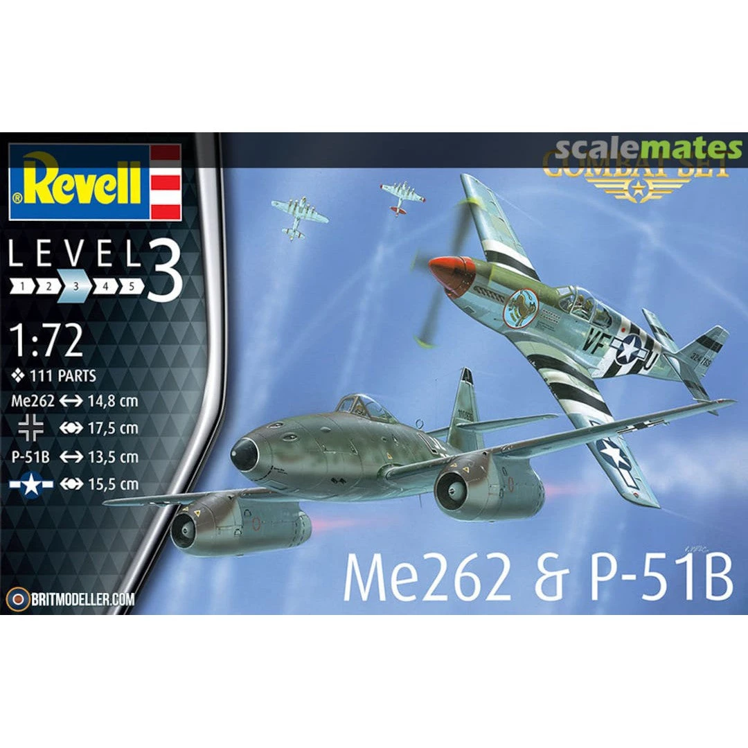 Revell 1/72 Me262 And P51B Combat Set Model Set 2 Revell 1/72 Me262 And P51B Combat Set Model Set - Image 2