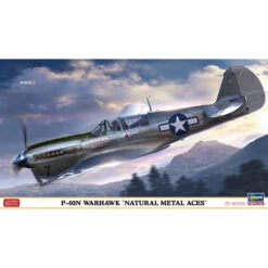 Hasegawa 1/48 P40N WARHAWK NATURAL METAL ACES