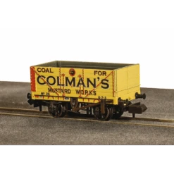 Peco N 9ft 7 Plank Open Wagon Colemans Mustard