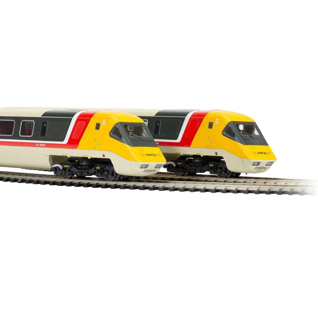 Hornby BR CLASS 370 ADVANCED PASSENGER TRAIN SETS 370001 AND 370002 7 CAR TRAIN PACK ERA 7 1 Hornby BR CLASS 370 ADVANCED PASSENGER TRAIN SETS 370001 AND 370002 7 CAR TRAIN PACK ERA 7