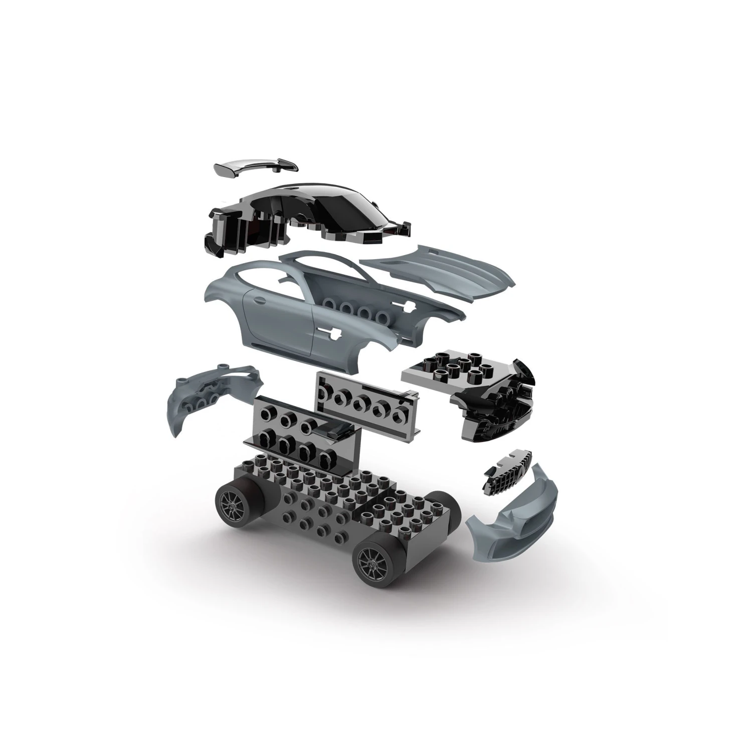 Revell 23152 1/43 MercedesAMG GTR Grey 4 Revell 23152 1/43 MercedesAMG GTR Grey - Image 4