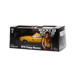 Greenlight 1/43 Rocky III 1982 1978 Dodge Monaco - City Cab Co -Model Toy Store 86612 GL 1978 Dodge Monaco Taxi Rocky III 143 Box 88388