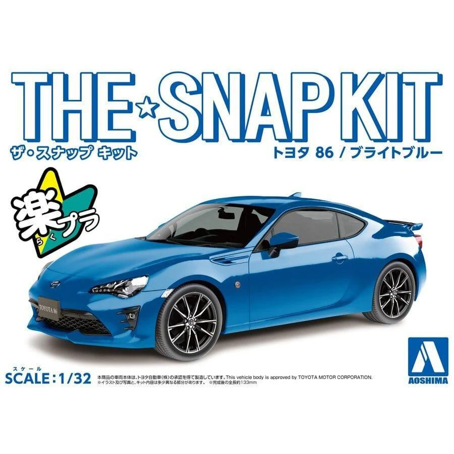 Aoshima 1/32 TOYOTA 86 BRIGHT Blue 1 Aoshima 1/32 TOYOTA 86 BRIGHT Blue