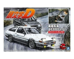 Aoshima 1/24 FUJIWARA TAKUMI AE86 TRUENO PROJECTD Ver. With Figure