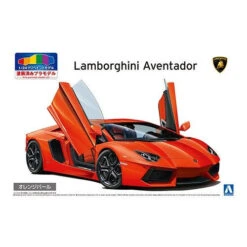Aoshima 1/24 11 Lamborghini Aventador Orange Pearl