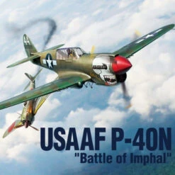 Academy 12341 1/48 USAAF P40N Warhawk Battle Of Imphal Plastic Model Kit With Australian Decals