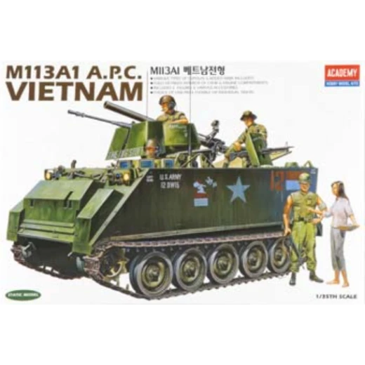 Academy 13266 1/35 M113A1 Vietnam Version Plastic Model Kit With Australian Decals 1 Academy 13266 1/35 M113A1 Vietnam Version Plastic Model Kit With Australian Decals