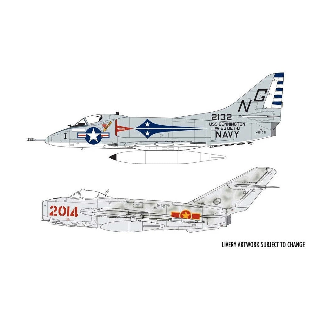 Airfix 1:72 Mig 17 & Douglas Skyhawk 2 Airfix 1:72 Mig 17 & Douglas Skyhawk - Image 2