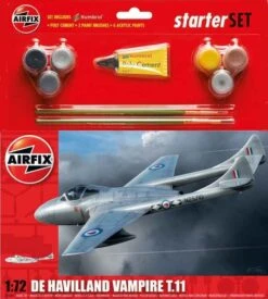 Airfix 172 De Havilland Vampire T.11 Starter Set