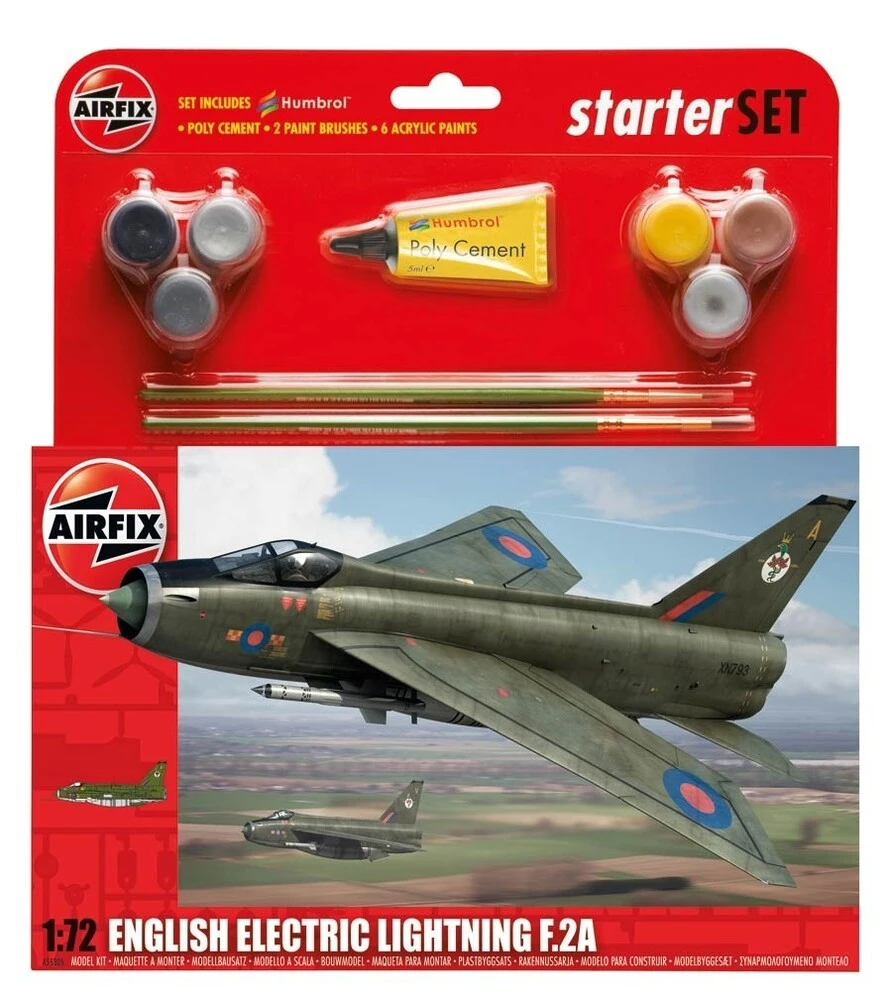 Airfix 172 English Electric Lightning F.2A Starter Set 1 Airfix 172 English Electric Lightning F.2A Starter Set
