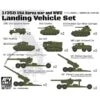 AFV Club SE73517 1/350 USA Korea War And WW2 Landing Vehicle Set Plastic Model Kit