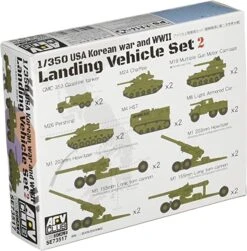 AFV Club SE73517 1/350 USA Korea War And WW2 Landing Vehicle Set Plastic Model Kit -Model Toy Store AFVSE73517 2