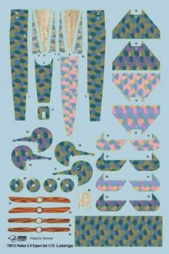 70012 1/72 Fokker E.V Expert Set Plastic Model Kit -Model Toy Store AH70012 6
