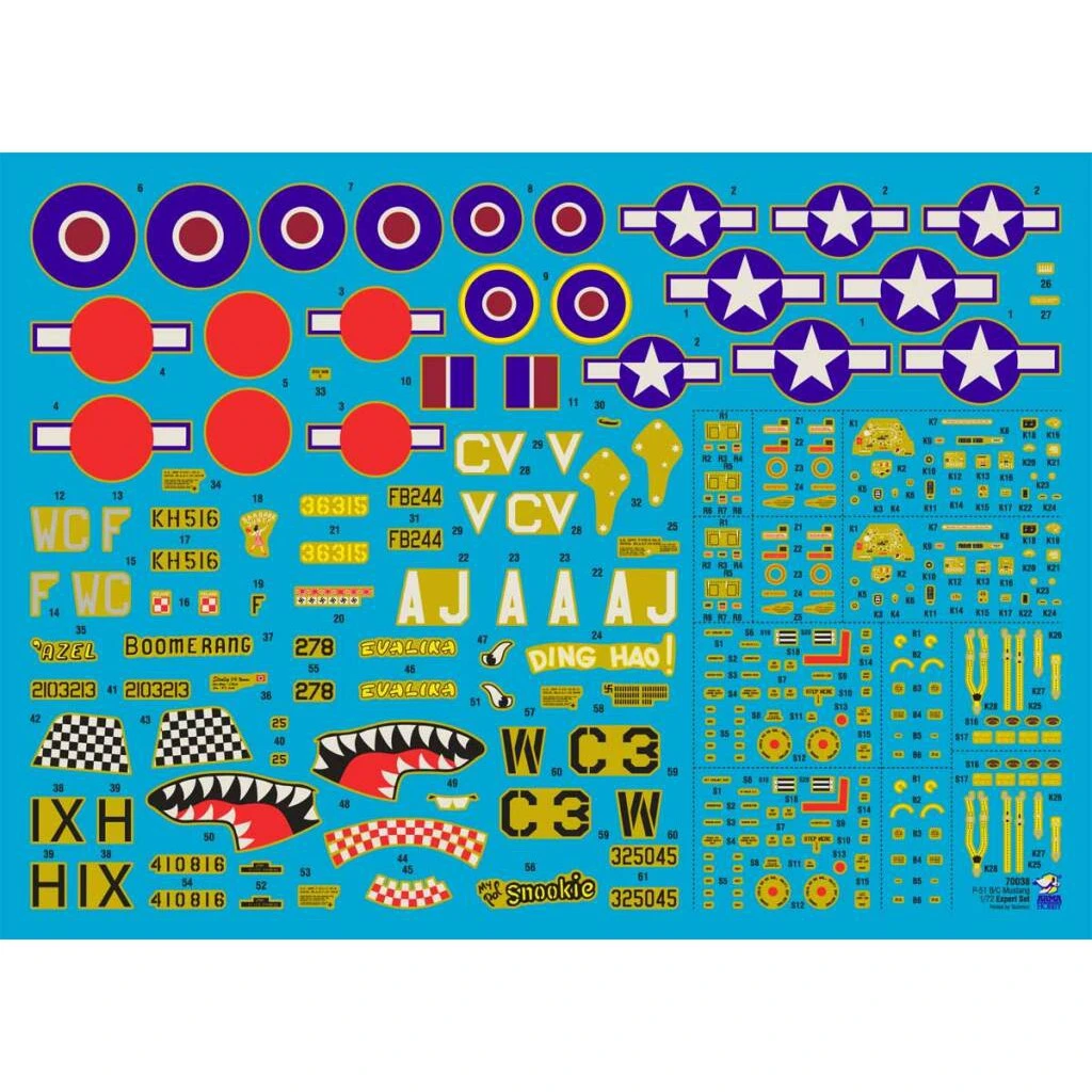 70038 1/72 P51 B/C Mustang Expert Set 3 70038 1/72 P51 B/C Mustang Expert Set - Image 3