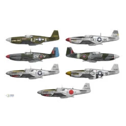 70038 1/72 P51 B/C Mustang Expert Set 16 70038 1/72 P51 B/C Mustang Expert Set -Model Toy Store AH70038 5