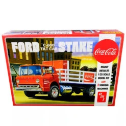 AMT 1147 1/25 Ford C600 Stake Bed W/CocaCola Machines Plastic Model Kit -Model Toy Store AMT1147 2