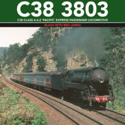 HO C38 Class 462 Pacific Express Passenger Locomotive 3803 Black With Red Lining Final Colour Sche -Model Toy Store ARM87002
