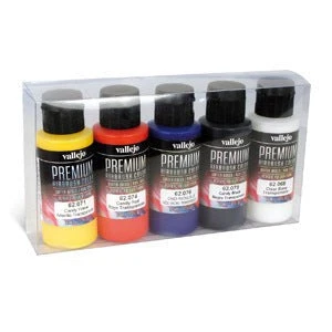 Vallejo 62104 Premium Colour Candy Colors 5 Colour Set Acrylic Airbrush Paint 2 Vallejo 62104 Premium Colour Candy Colors 5 Colour Set Acrylic Airbrush Paint - Image 2