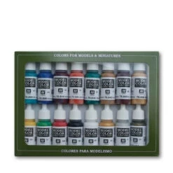Vallejo 70142 Model Colour Medieval Colors 16 Colour Acrylic Paint Set