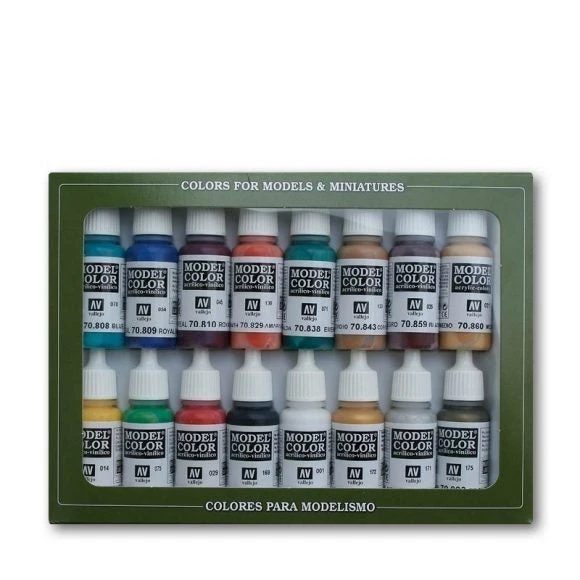 Vallejo 70142 Model Colour Medieval Colors 16 Colour Acrylic Paint Set 1 Vallejo 70142 Model Colour Medieval Colors 16 Colour Acrylic Paint Set