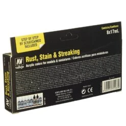 Vallejo 70183 Model Colour Rust Stain And Streaking Acrylic Paint Set -Model Toy Store AV70183 1