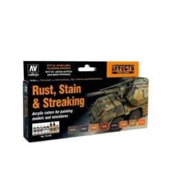 Vallejo 70183 Model Colour Rust Stain And Streaking Acrylic Paint Set