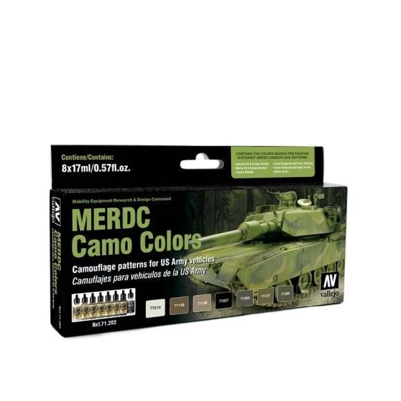 Vallejo 71202 Model Air Merdc Camo 8 Colour Set 1 Vallejo 71202 Model Air Merdc Camo 8 Colour Set