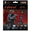 Vallejo 72308 Game Colour Cyberpunk Lawmen 8 Colour Acrylic Paint Set W/ Sgt. Suou Miniature