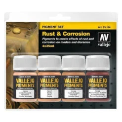 Vallejo 73194 Pigments Set Rust And Corrosion 4 X 35ml