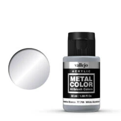Vallejo 77706 Metal Color White Aluminium 32 Ml Acrylic Paint