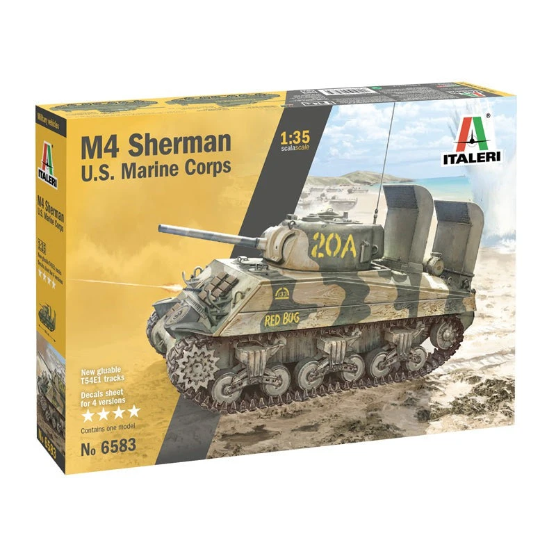 Italeri 135 M4A2 Sherman US Marine Corps 2 Italeri 135 M4A2 Sherman US Marine Corps - Image 2