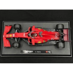 Bburago 1/18 Ferrari Racing 2021 F1 SF21 Carlos Sainz 20 Bburago 1/18 Ferrari Racing 2021 F1 SF21 Carlos Sainz -Model Toy Store BC16809S 10