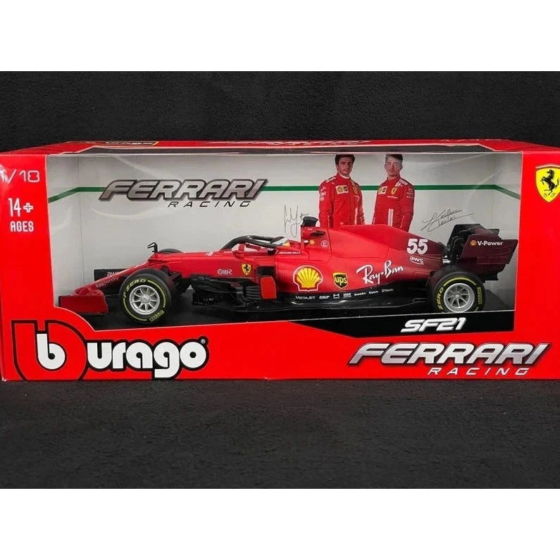 Bburago 1/18 Ferrari Racing 2021 F1 SF21 Carlos Sainz 11 Bburago 1/18 Ferrari Racing 2021 F1 SF21 Carlos Sainz - Image 11