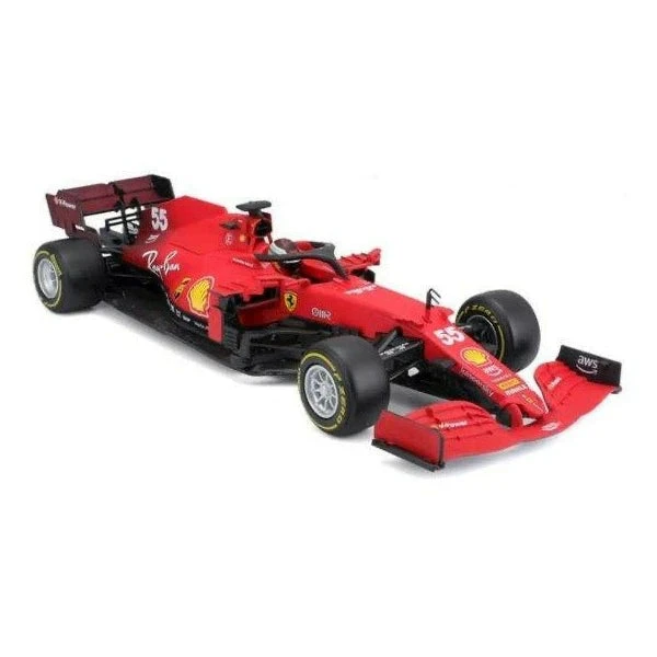 Bburago 1/18 Ferrari Racing 2021 F1 SF21 Carlos Sainz 2 Bburago 1/18 Ferrari Racing 2021 F1 SF21 Carlos Sainz - Image 2
