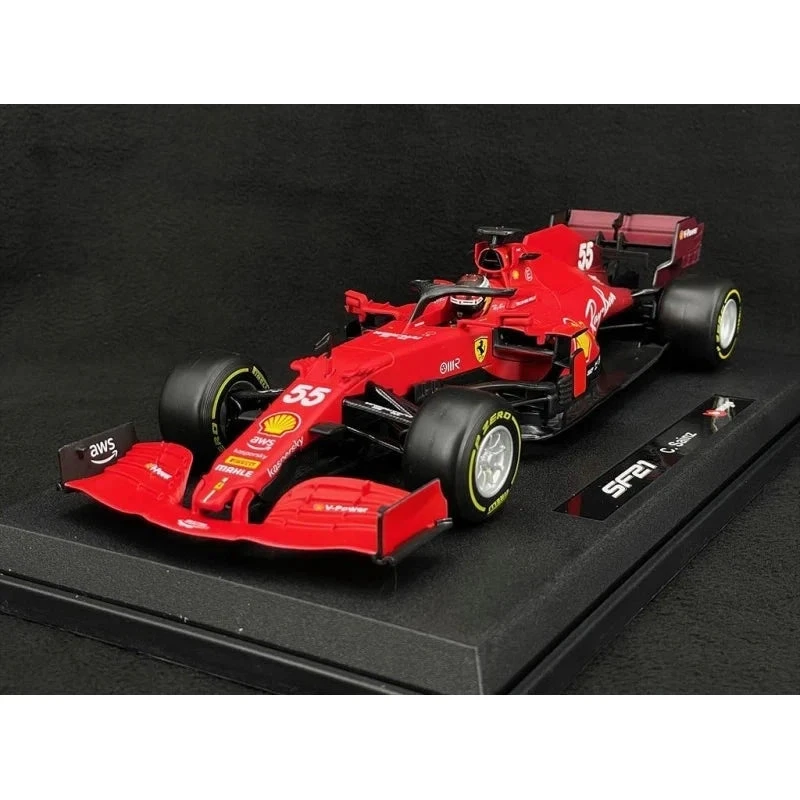 Bburago 1/18 Ferrari Racing 2021 F1 SF21 Carlos Sainz 6 Bburago 1/18 Ferrari Racing 2021 F1 SF21 Carlos Sainz - Image 6