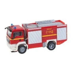 Faller HO MAN Fire Engine W/Flashing Lights