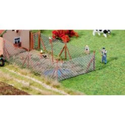 Faller Wire Mesh Fence With Wood Poles 340 Mm