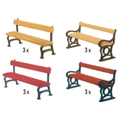 Faller HO Park Benches 12