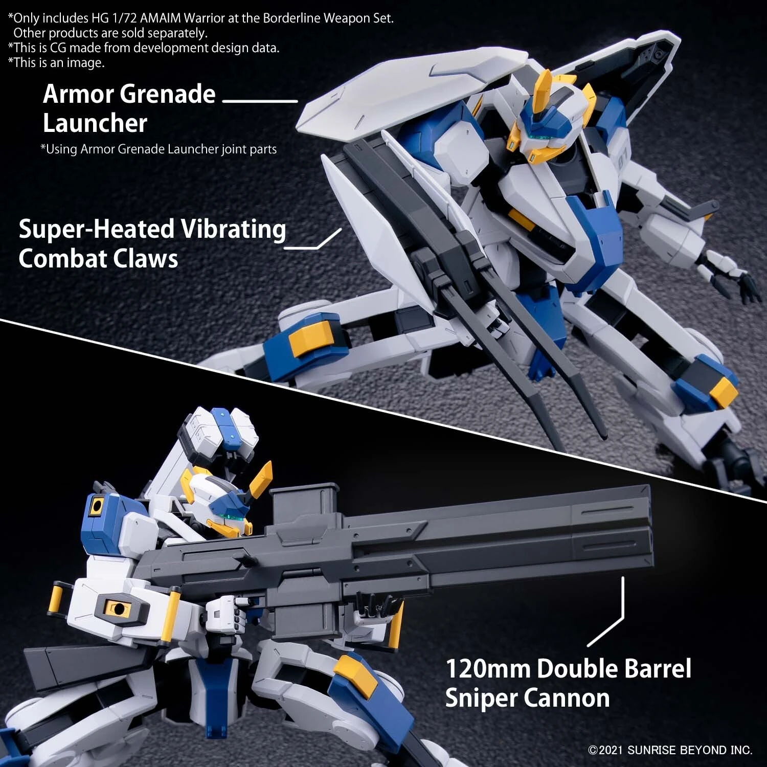 Bandai HG 1/72 AMAIM Warrior At The Borderline Weapon Set 3 Bandai HG 1/72 AMAIM Warrior At The Borderline Weapon Set - Image 3