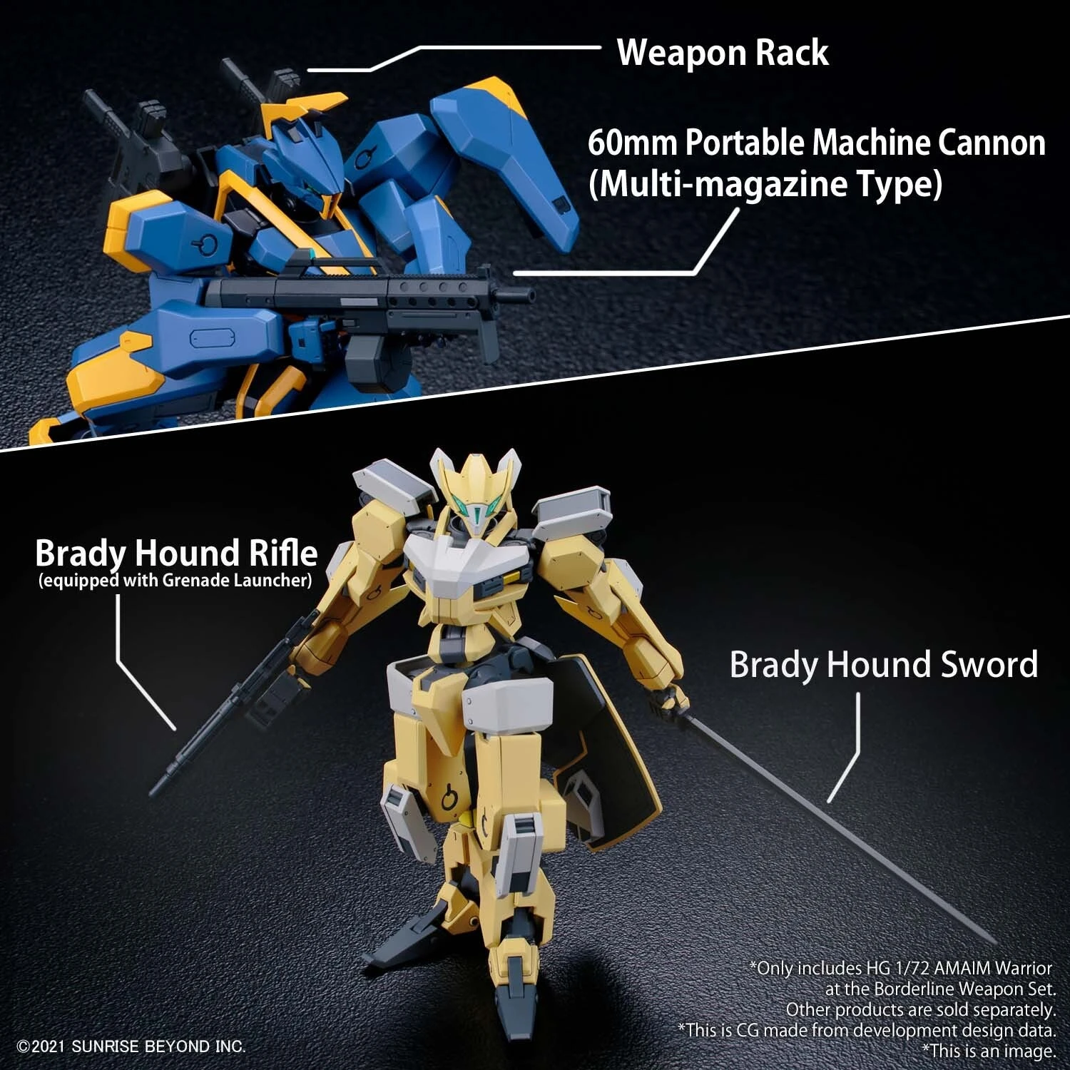 Bandai HG 1/72 AMAIM Warrior At The Borderline Weapon Set 4 Bandai HG 1/72 AMAIM Warrior At The Borderline Weapon Set - Image 4