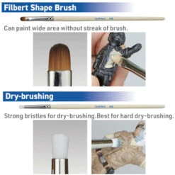 Brushwork SemiPRO 4 Brushes Set 21 Brushwork SemiPRO 4 Brushes Set -Model Toy Store GHEBRSPSNSET 11