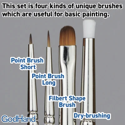 Brushwork SemiPRO 4 Brushes Set 3 Brushwork SemiPRO 4 Brushes Set - Image 3
