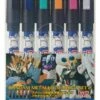 Gundam Metallic Markers Set 2 6 Colours