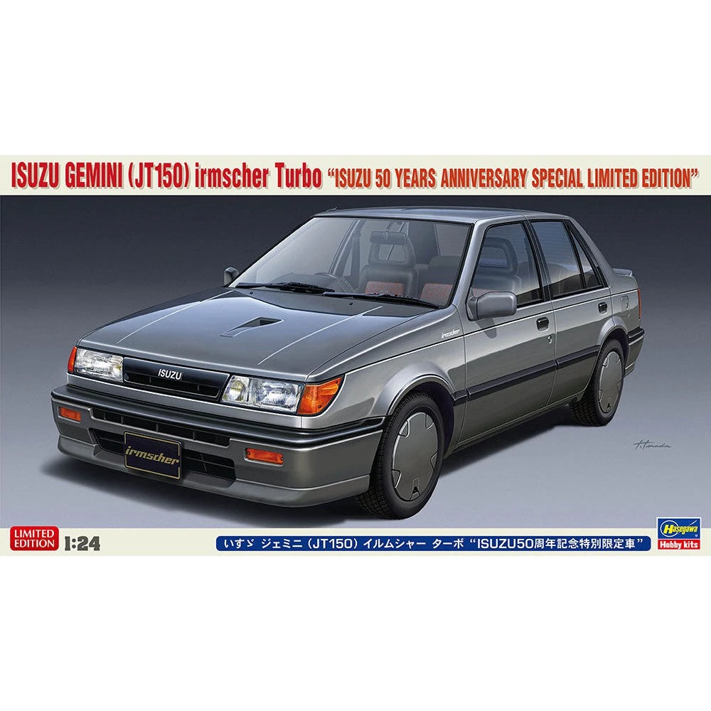 Hasegawa 1/24 ISUZU GEMINI (JT150) Irmscher Turbo ISUZU 50 YEARS ANNIVERSARY SPECIAL LIMITED EDITION 1 Hasegawa 1/24 ISUZU GEMINI (JT150) Irmscher Turbo ISUZU 50 YEARS ANNIVERSARY SPECIAL LIMITED EDITION