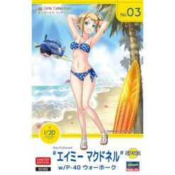 Hasegawa EGC No.03 Amy McDonnell W/ P40 Warhaw