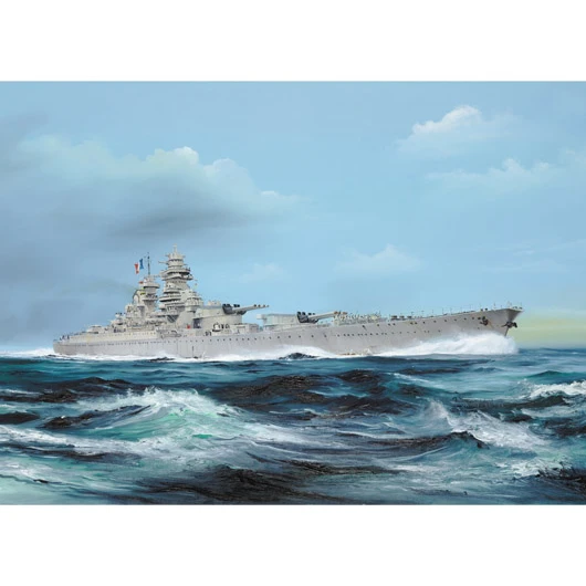 Trumpeter 05751 1/700 French Battleship Richelieu 1946 Plastic Model Kit 1 Trumpeter 05751 1/700 French Battleship Richelieu 1946 Plastic Model Kit