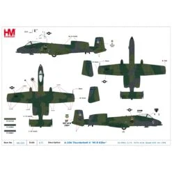 1/72 A10A Thunderbolt II Mi8 Killer 507th ACW -Model Toy Store HA1335 10