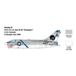 Italeri 1/48 A7E Corsair II 16 Italeri 1/48 A7E Corsair II -Model Toy Store IT2797S 7