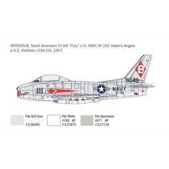 Italeri 1/48 NORTH AMERICAN FJ2/3 FURY -Model Toy Store IT2811S 4