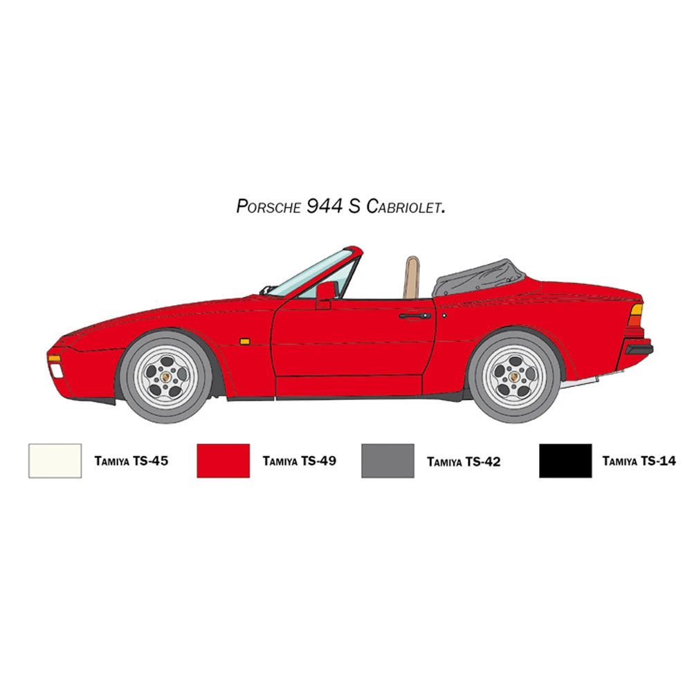 Italeri 1/24 Porsche 944 S Cabrio 4 Italeri 1/24 Porsche 944 S Cabrio - Image 4